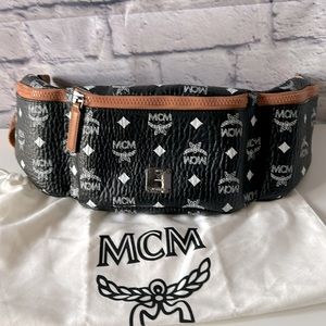 MCM Visettos 3 Pocket Sling/Waist Bag